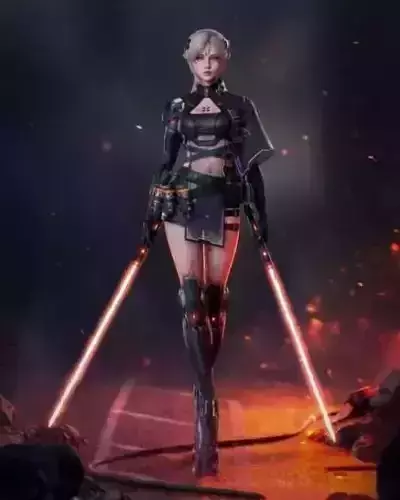 cyborgr girl - star wars
