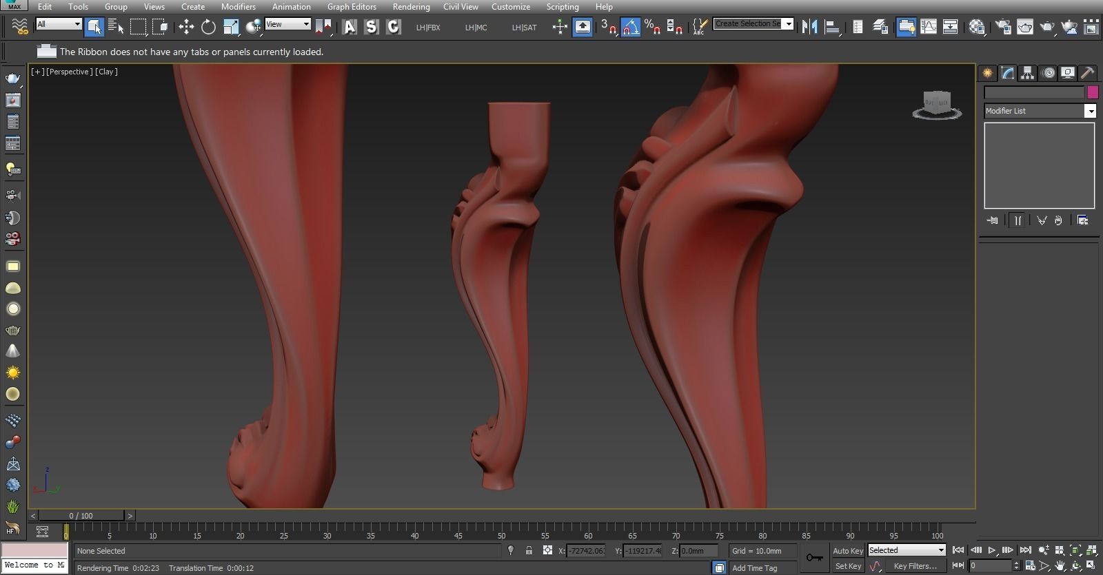 Furniture Legs Tables Chairs CNC Wood 1003 3D print model_3