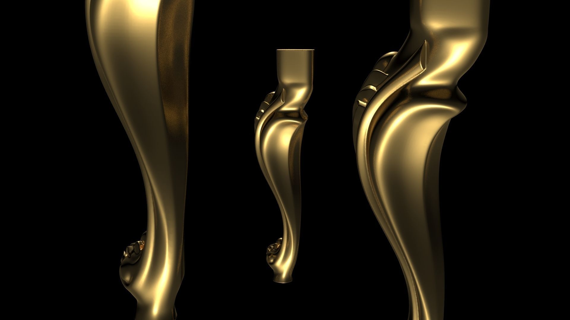 Furniture Legs Tables Chairs CNC Wood 1003 3D print model_1