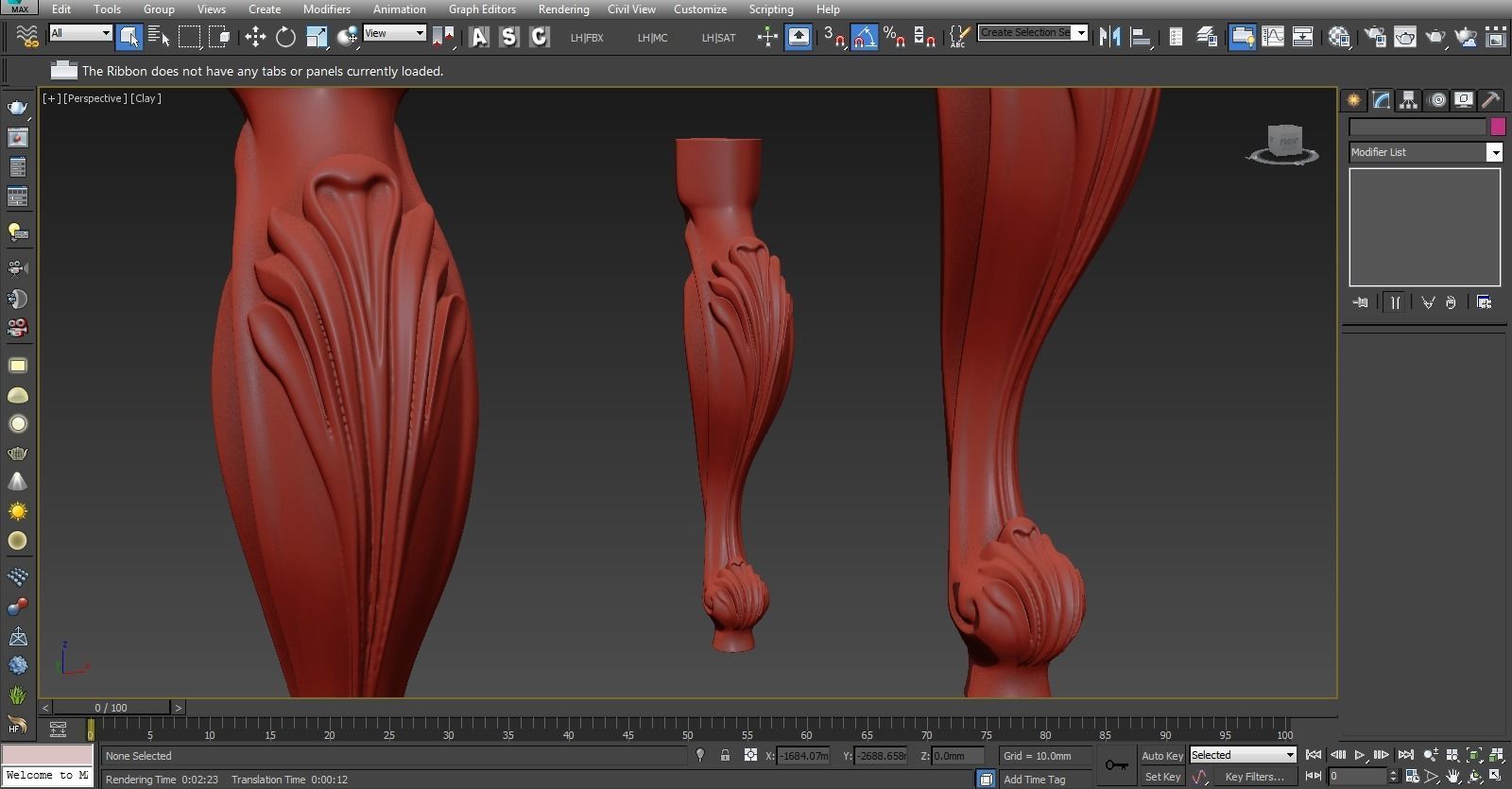 Furniture Legs Tables Chairs CNC Wood 1003 3D print model_2