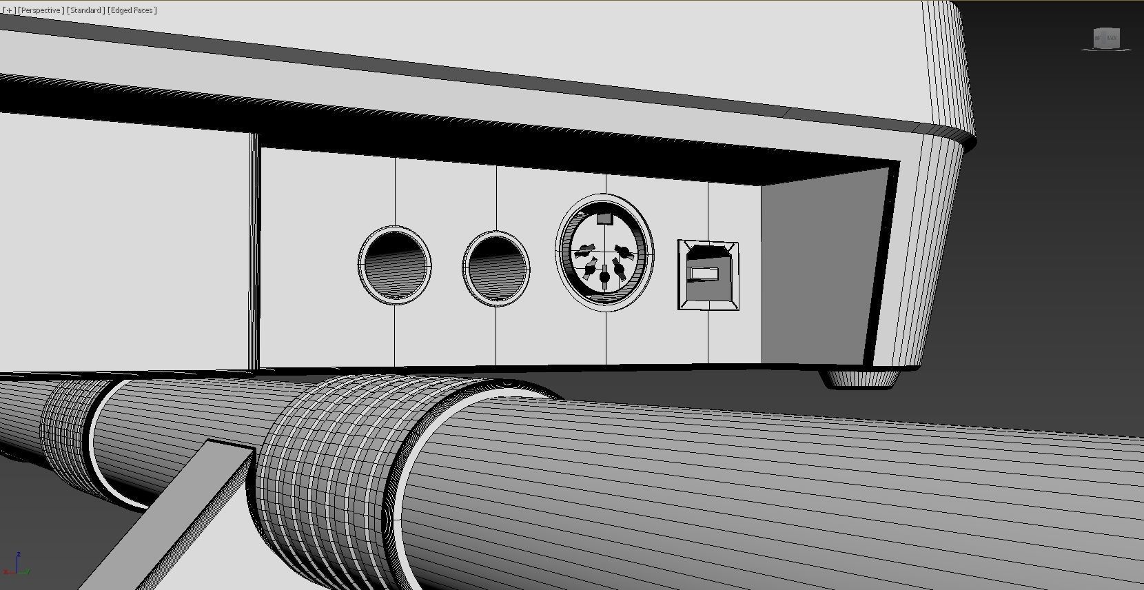 Roland A-49 MIDI Keyboard Controller 3D model_22