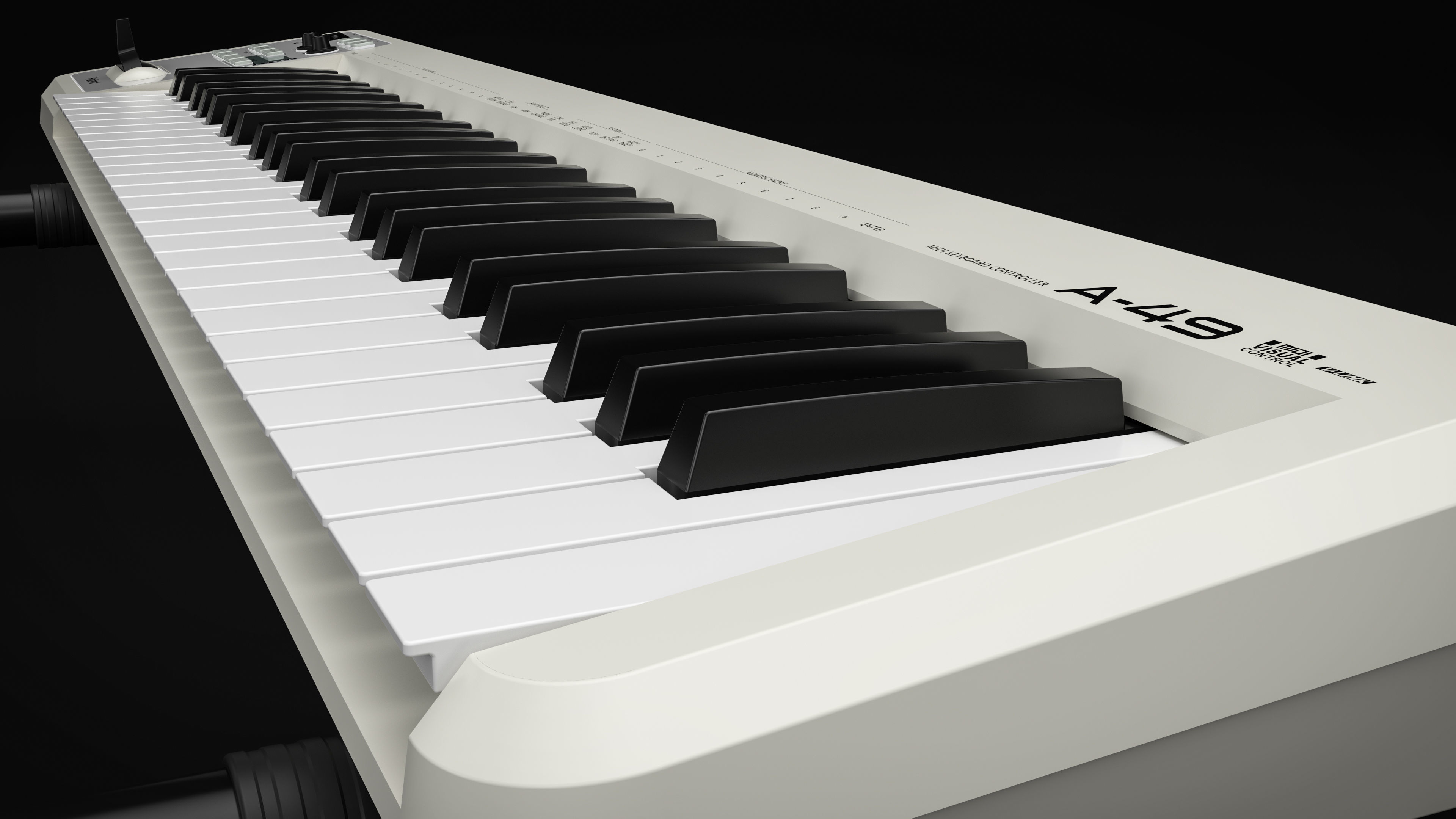 Roland A-49 MIDI Keyboard Controller 3D model_4
