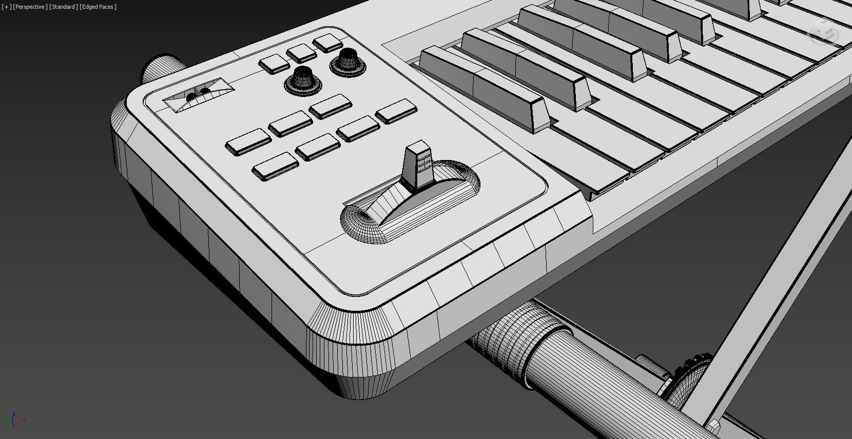 Roland A-49 MIDI Keyboard Controller 3D model_20