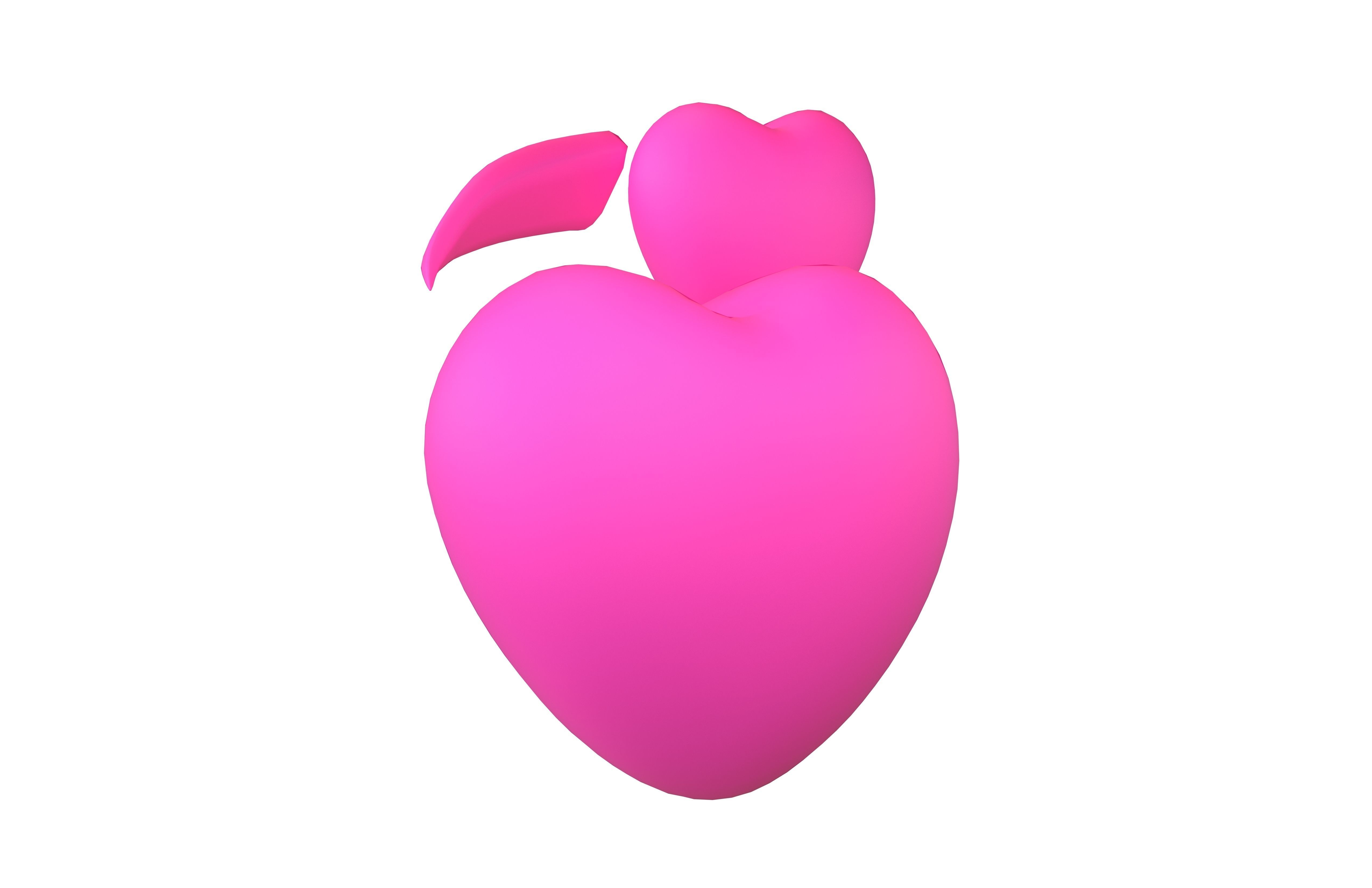 Revolving Hearts v1 001 Low-poly 3D model_1