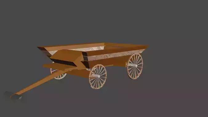Vintage wooden waggon