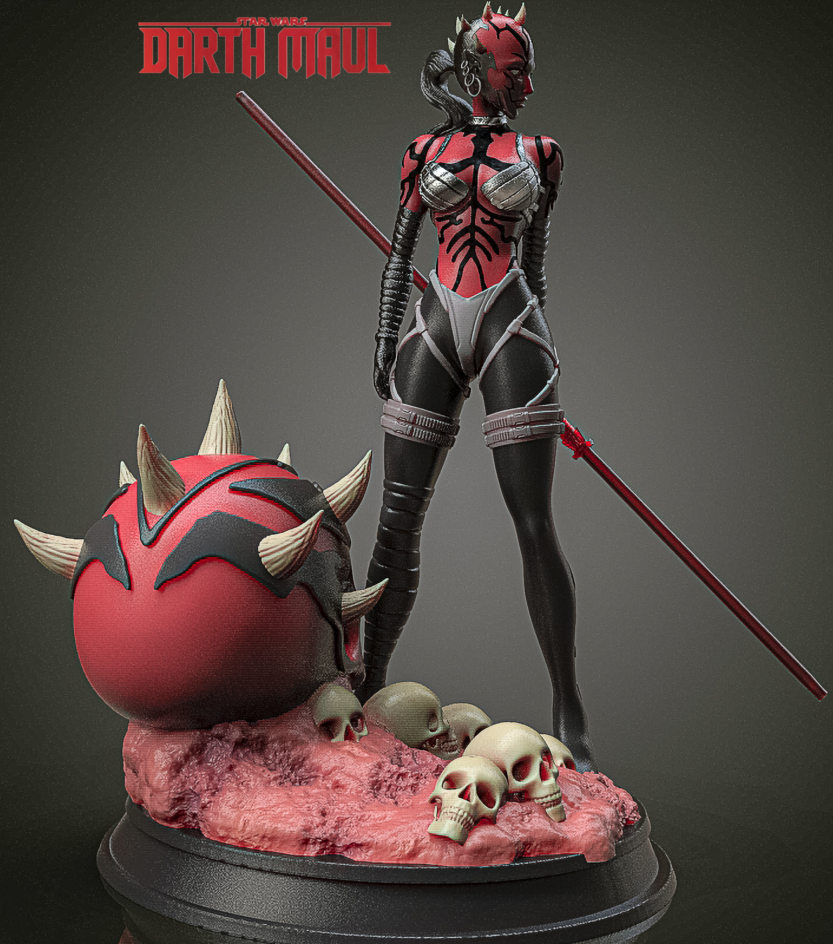 DARTH MAUL  GIRL - STAR WARS 3D print model_1