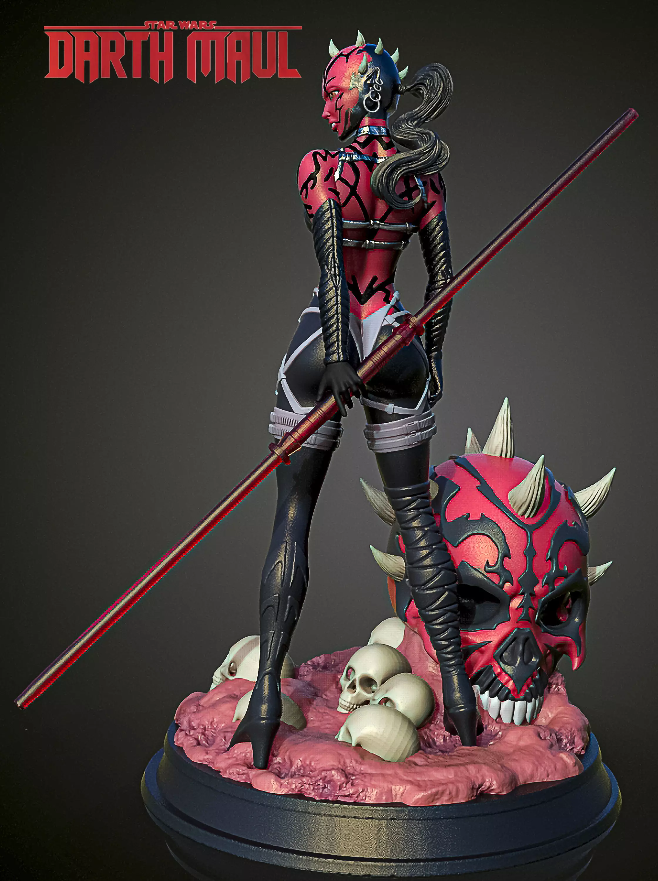 DARTH MAUL  GIRL - STAR WARS 3D print model_0