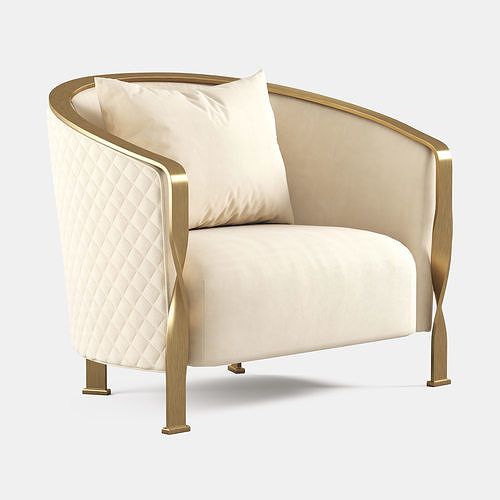 Rugiano Paris Armchair 3D model 7