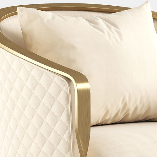 Rugiano Paris Armchair 3D model 2