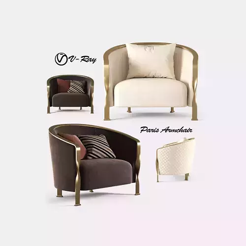 Rugiano Paris Armchair 3D model