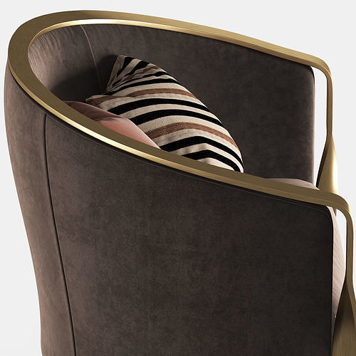 Rugiano Paris Armchair 3D model 6