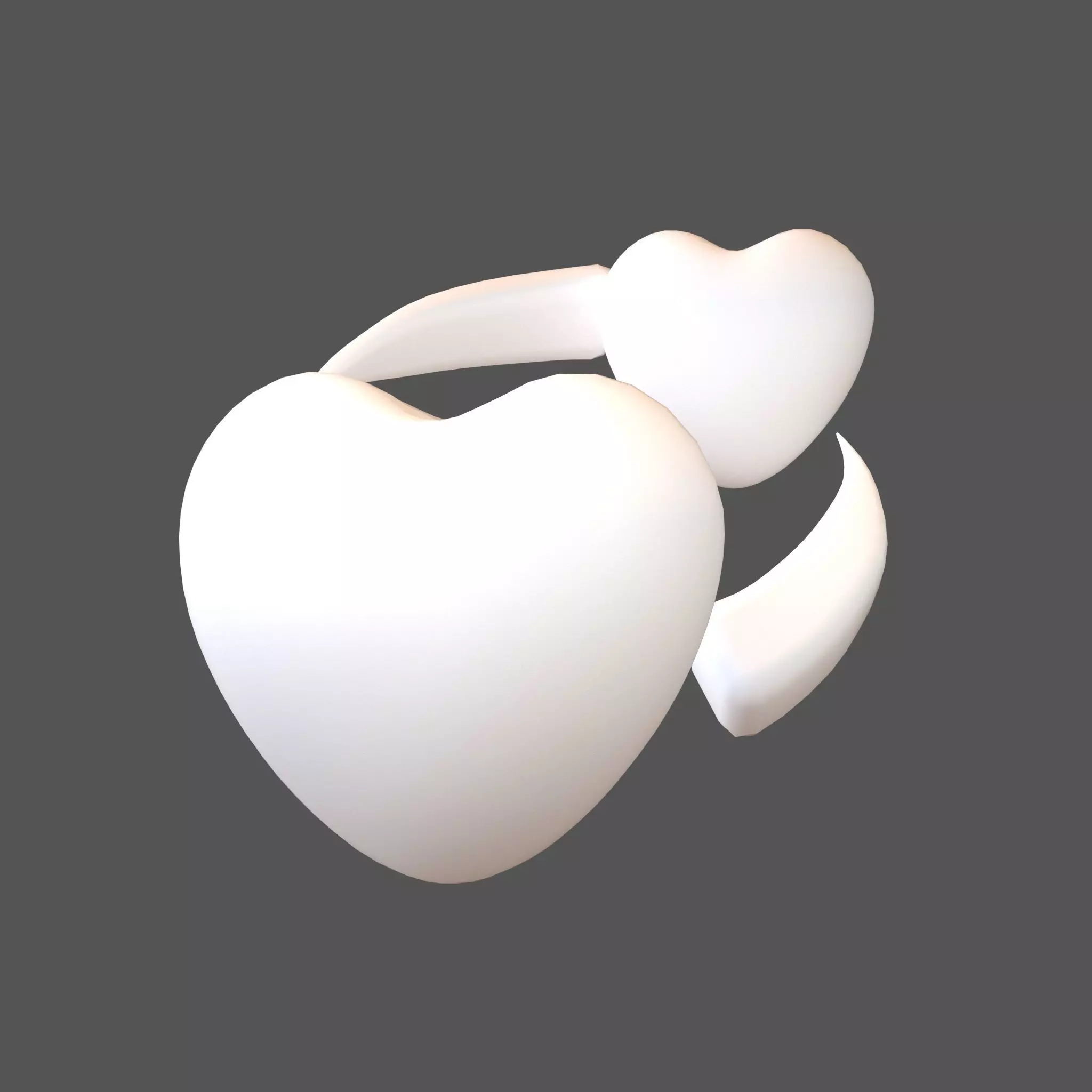 Revolving Hearts v1 004 Low-poly 3D model_0