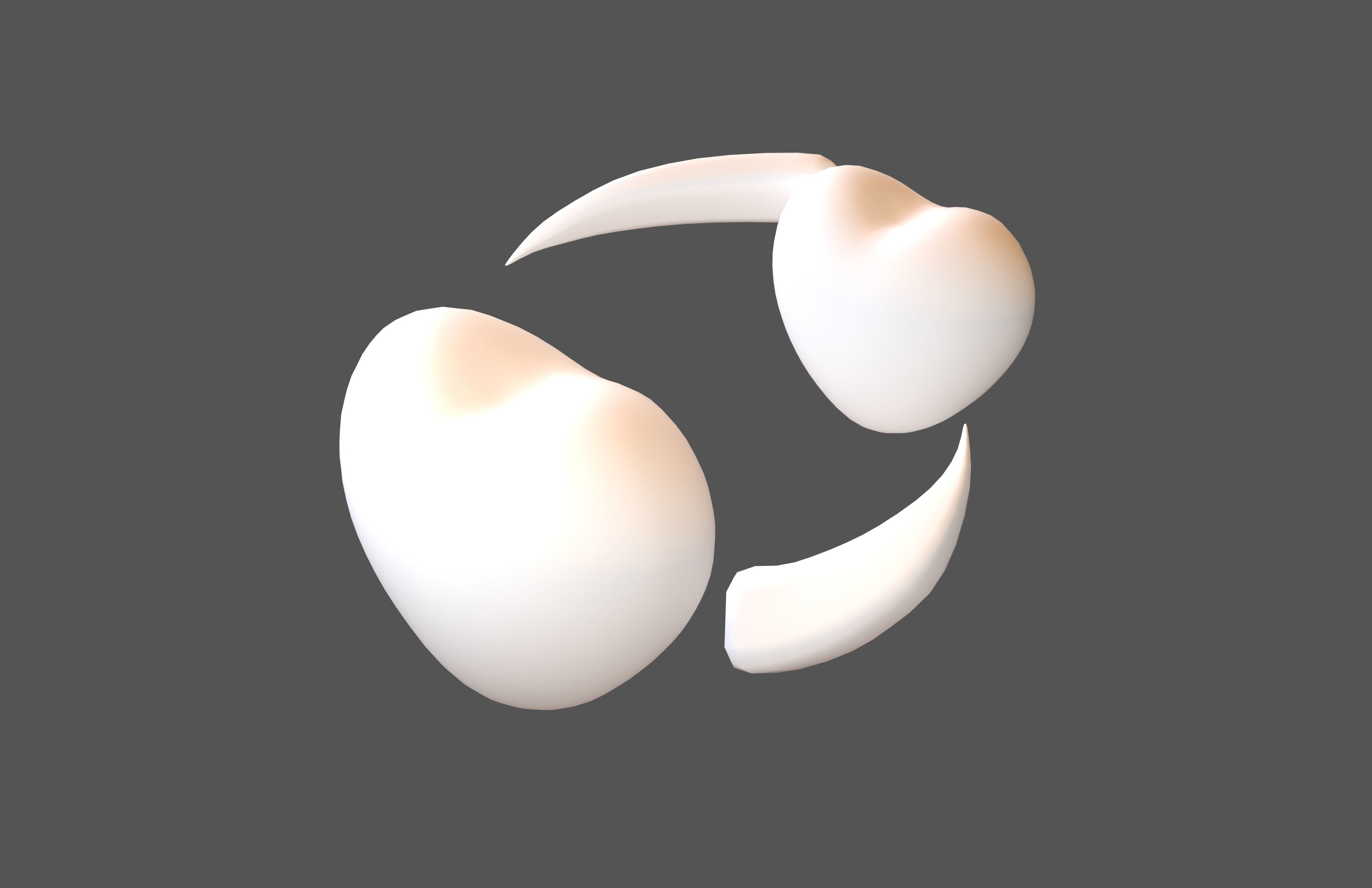 Revolving Hearts v1 004 Low-poly 3D model_2