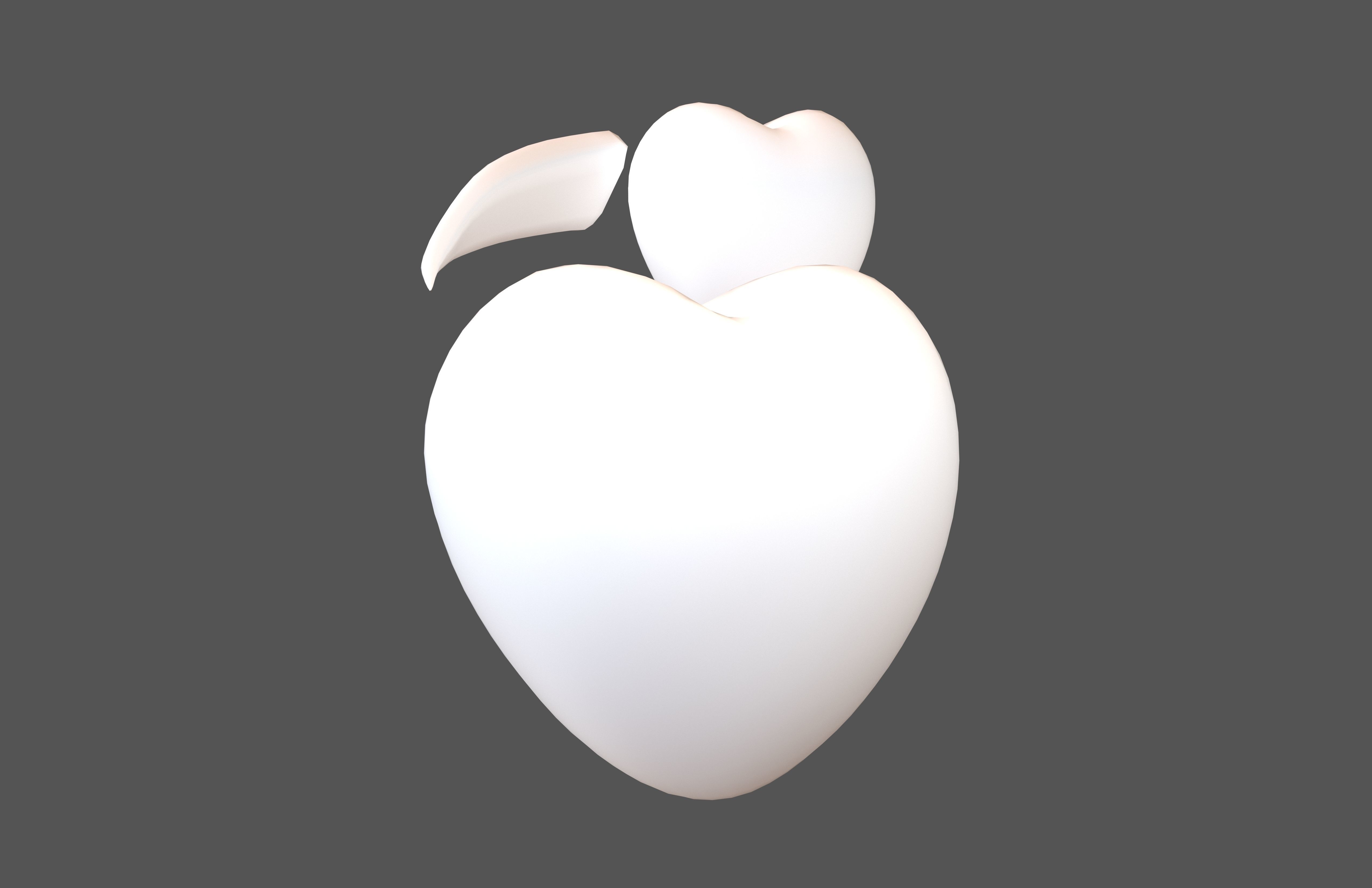 Revolving Hearts v1 004 Low-poly 3D model_1
