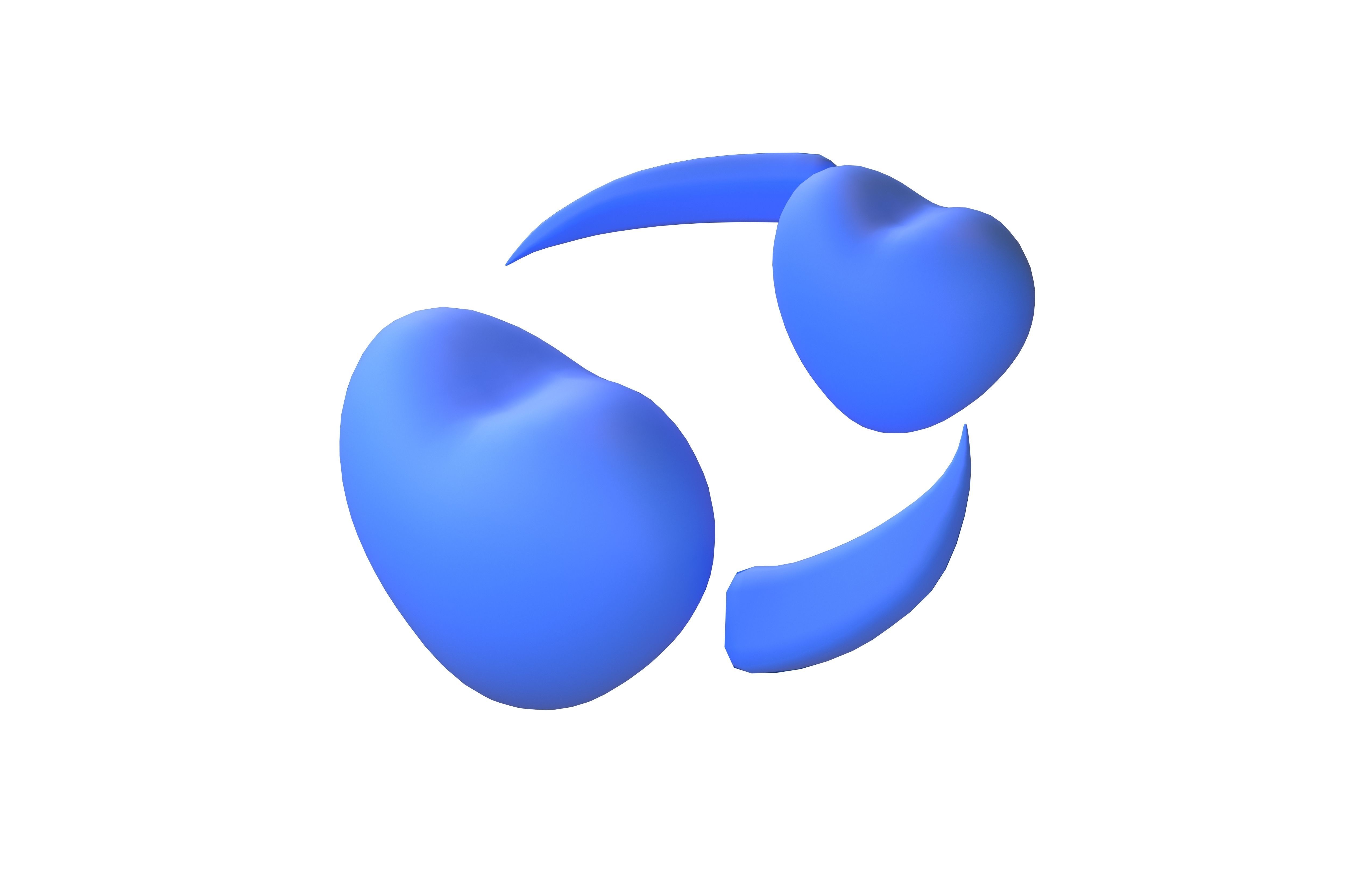 Revolving Hearts v1 005 Low-poly 3D model_1