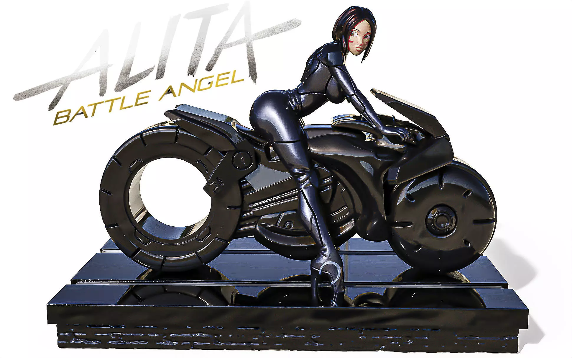 ALITA -MOTORCYCLIST 3D print model_0