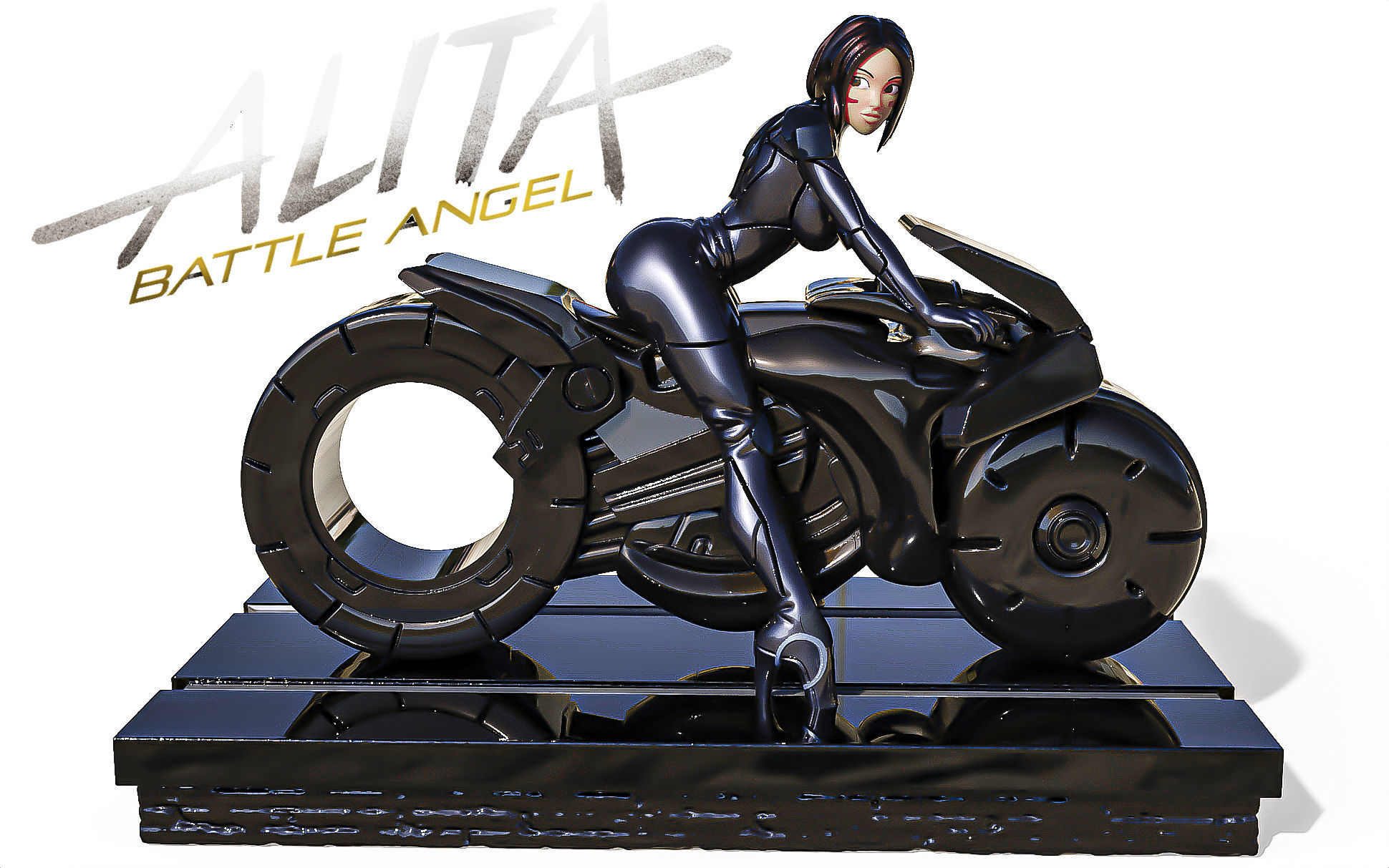 ALITA -MOTORCYCLIST 3D print model_5