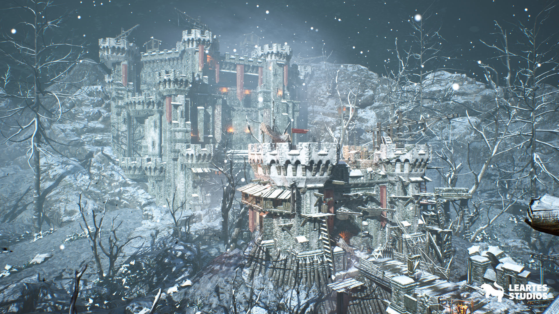 Siege of Ponthus Environment Low-poly 3D model_2