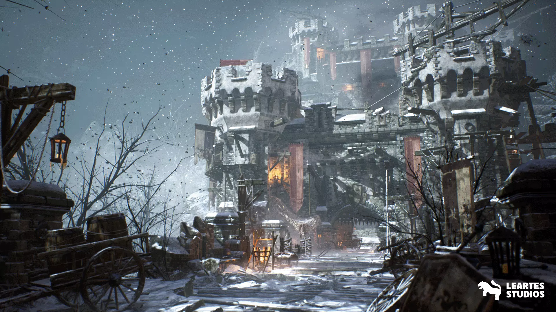 Siege of Ponthus Environment Low-poly 3D model_0