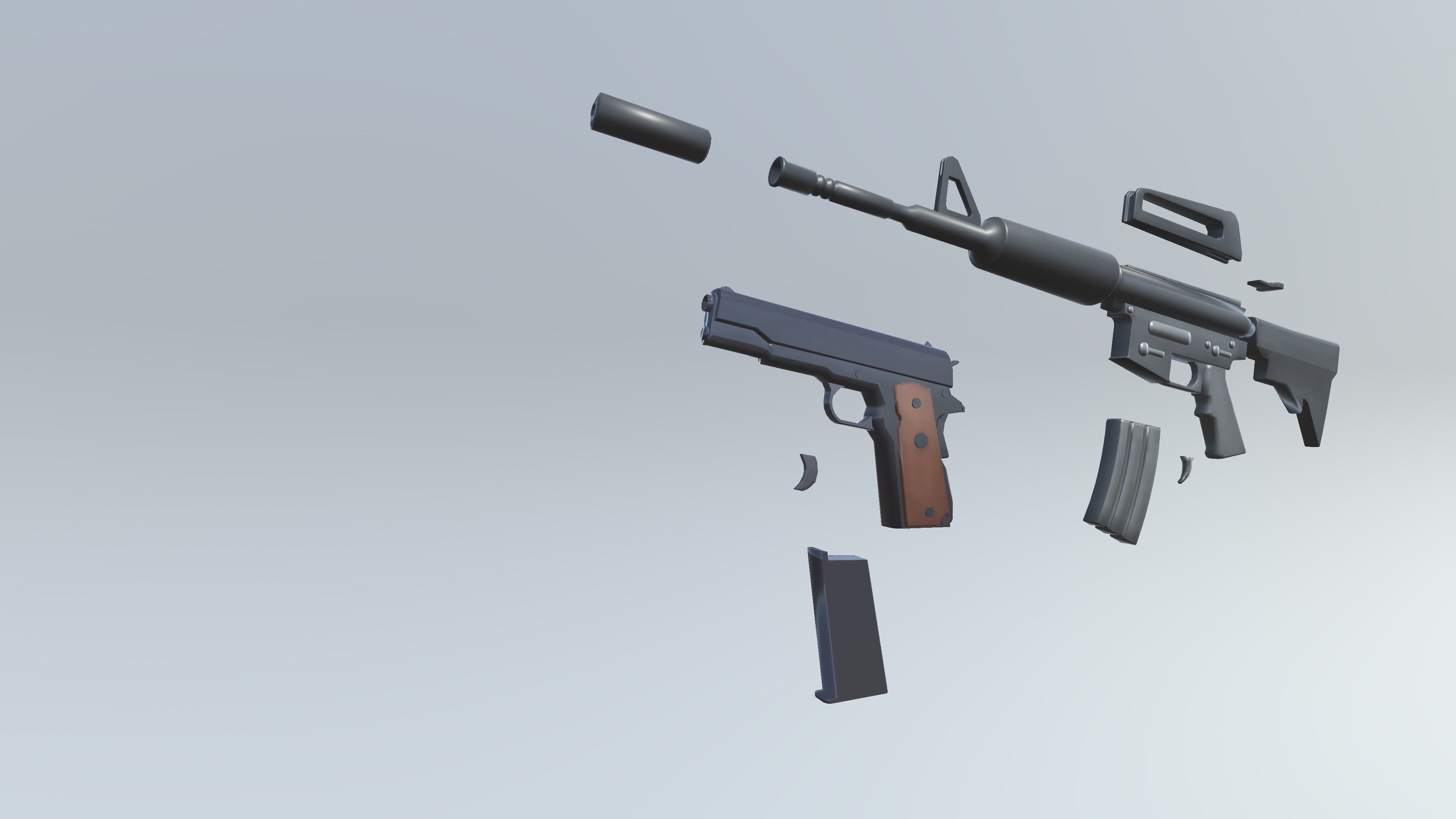 Stylized Weapons - Game Ready Low-poly 3D model_3