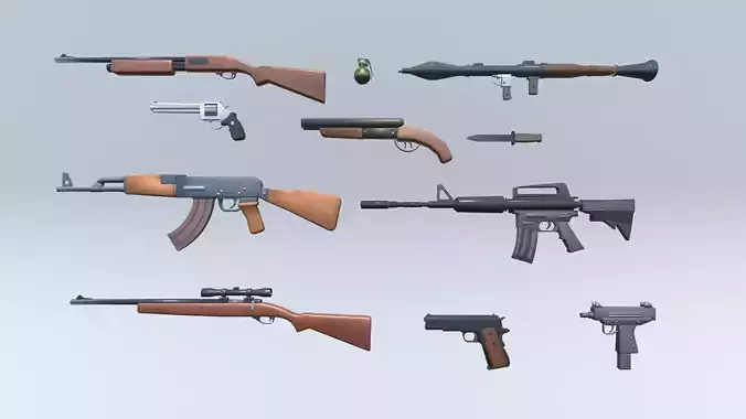 Stylized Weapons - Game Ready