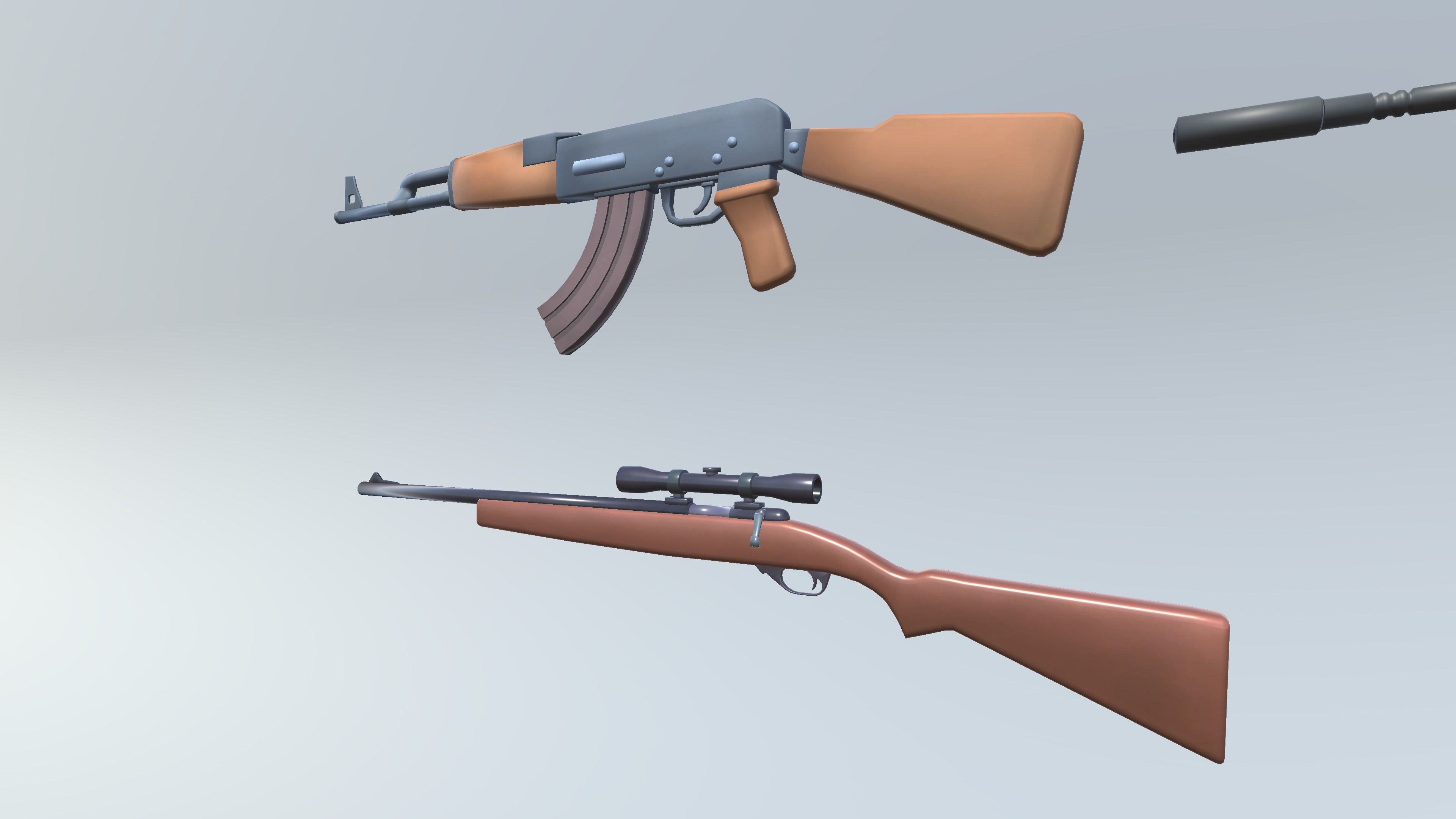 Stylized Weapons - Game Ready Low-poly 3D model_6