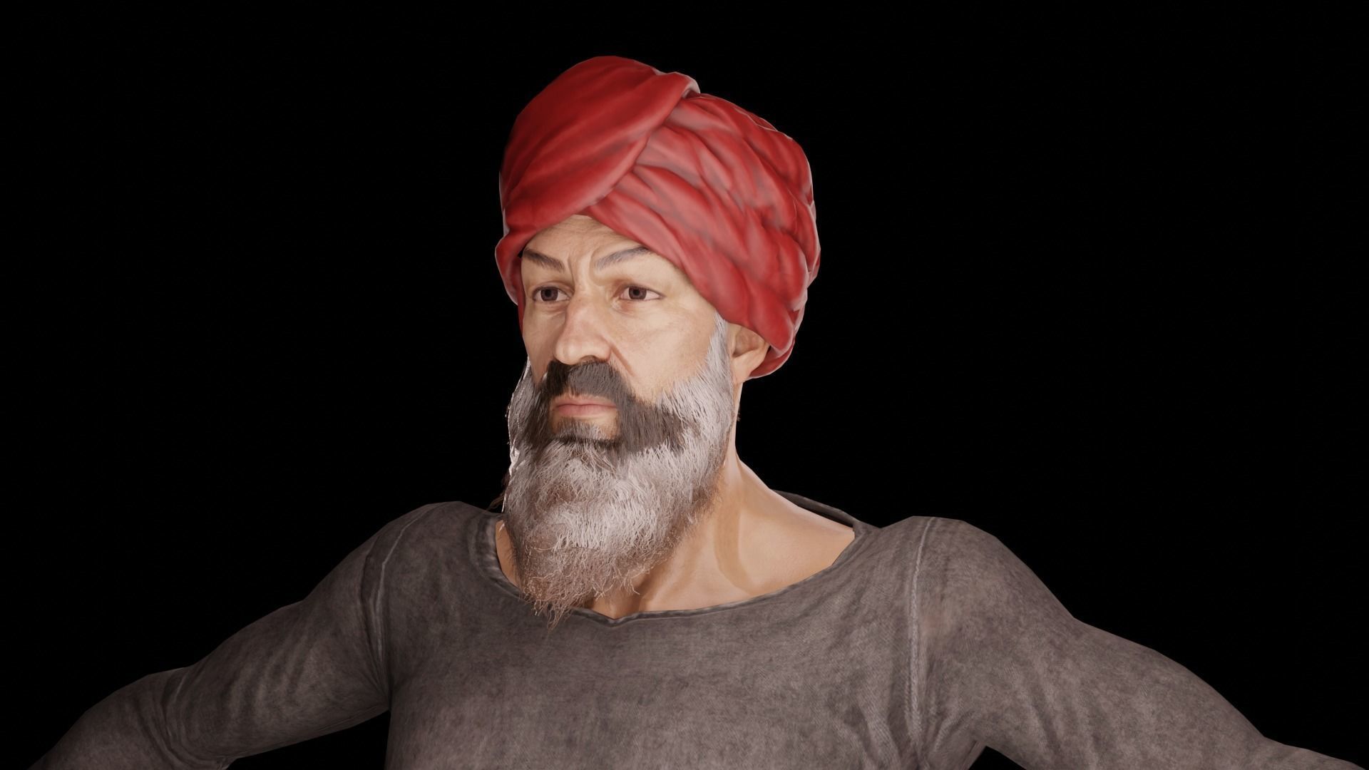 Arab Character 3D model 3D model_1