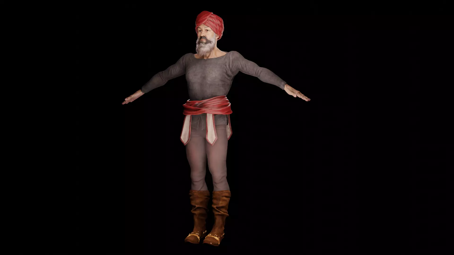 Arab Character 3D model 3D model_0