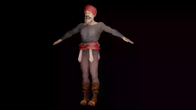 Arab Character 3D model 3D model