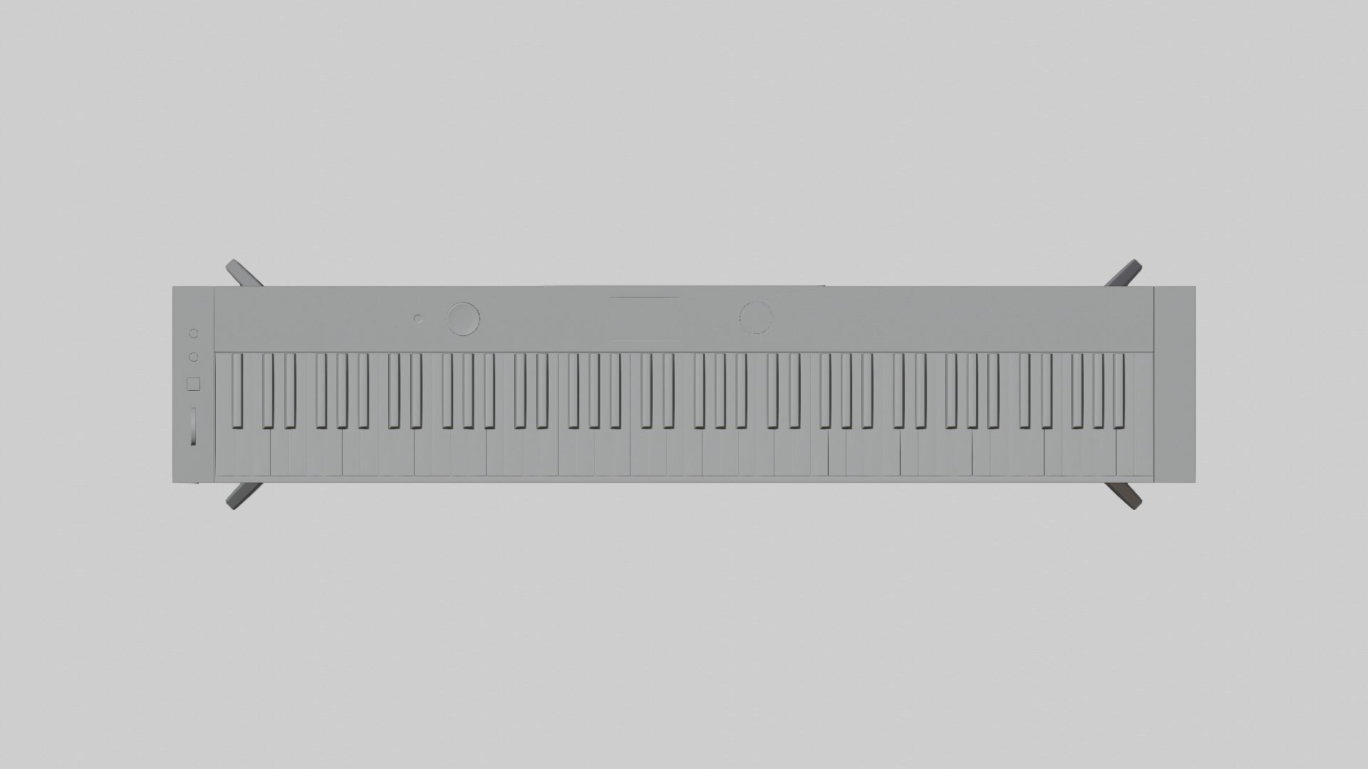 Electronic Piano and Piano Stool 3D Model Collection_12