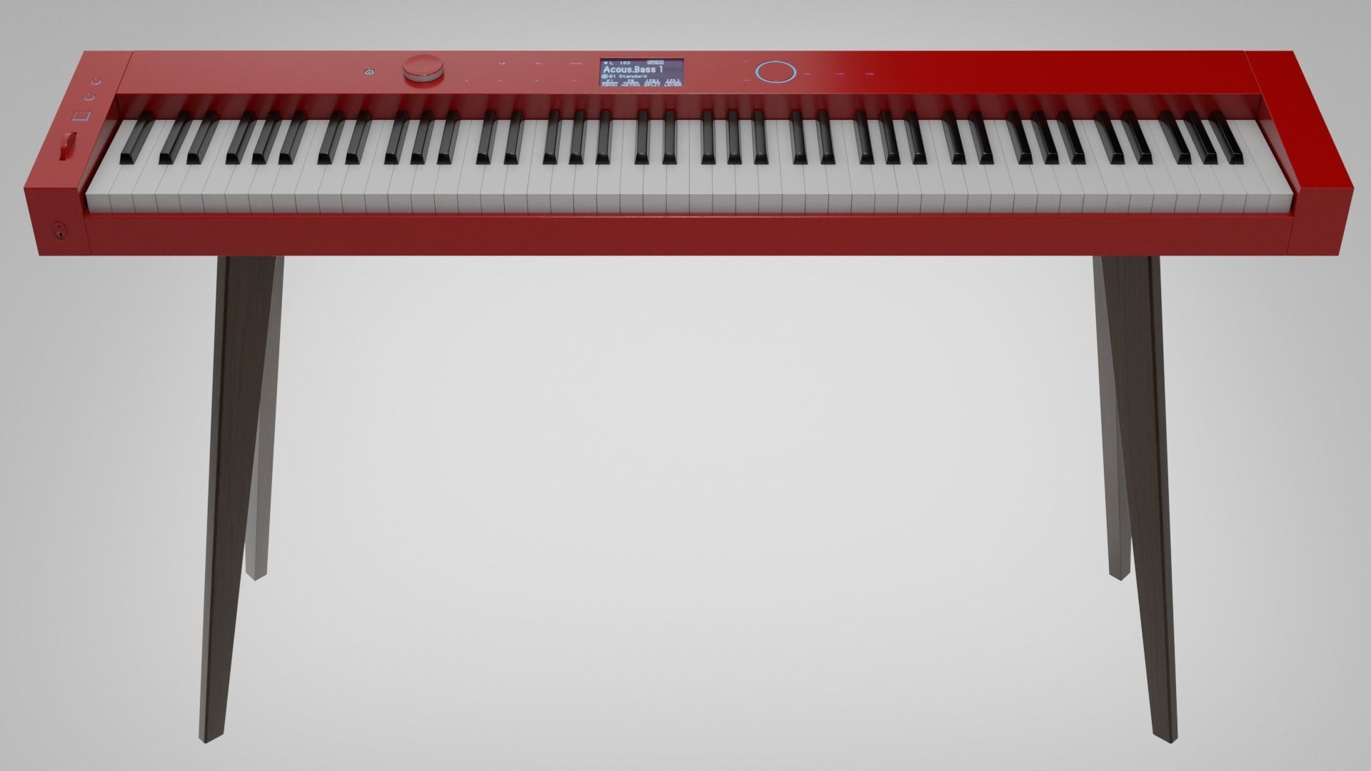 Electronic Piano and Piano Stool 3D Model Collection_5