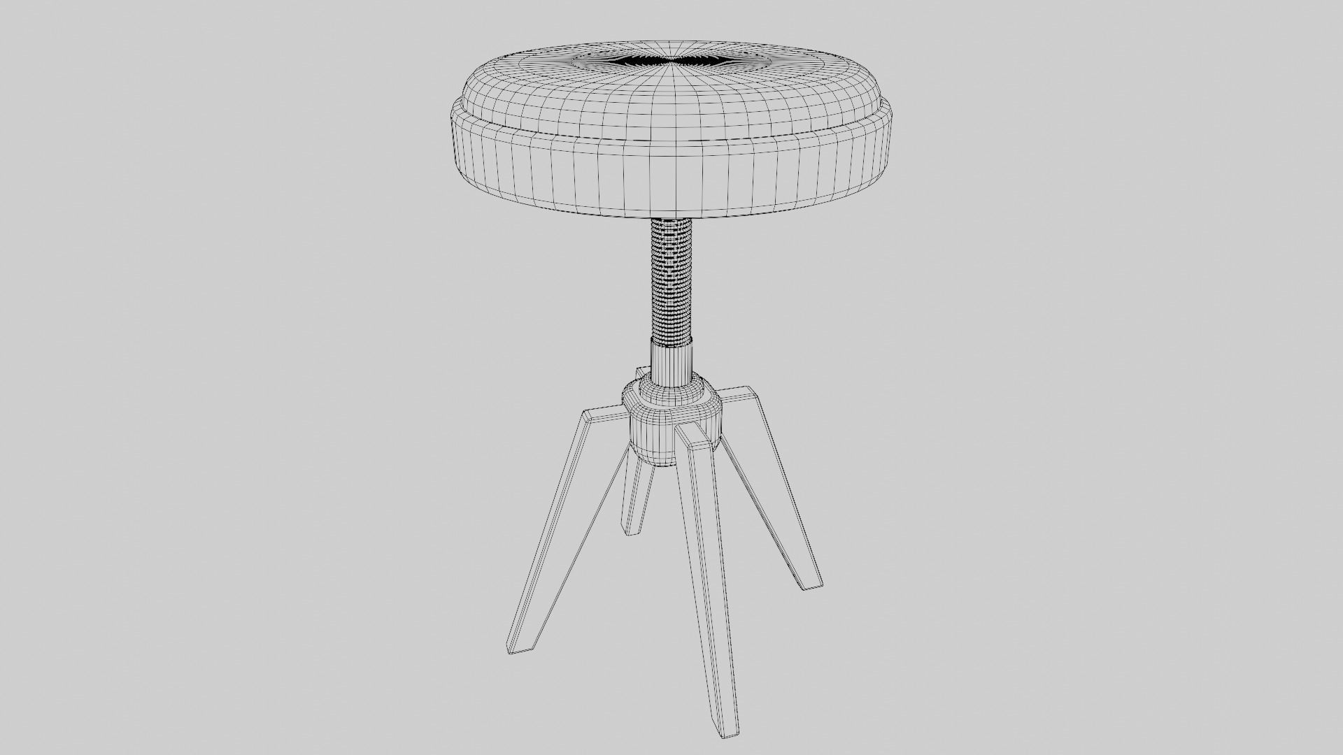 Electronic Piano and Piano Stool 3D Model Collection_23