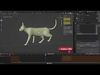 Cat Black Rigged and Animated Low-poly 3D model_1