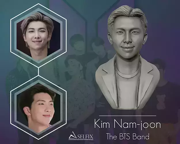 Kim Nam-joon  Bust 3D print model