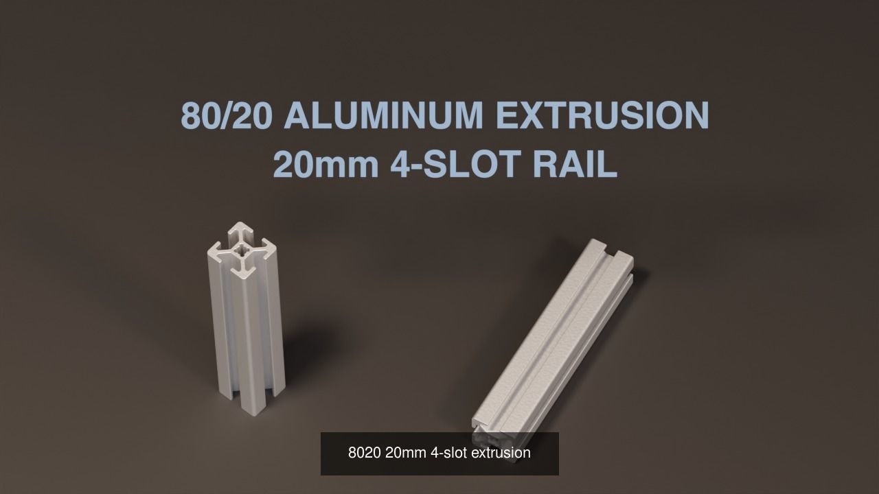 8020 Metric Aluminum Extrusions 3D Model Collection_3