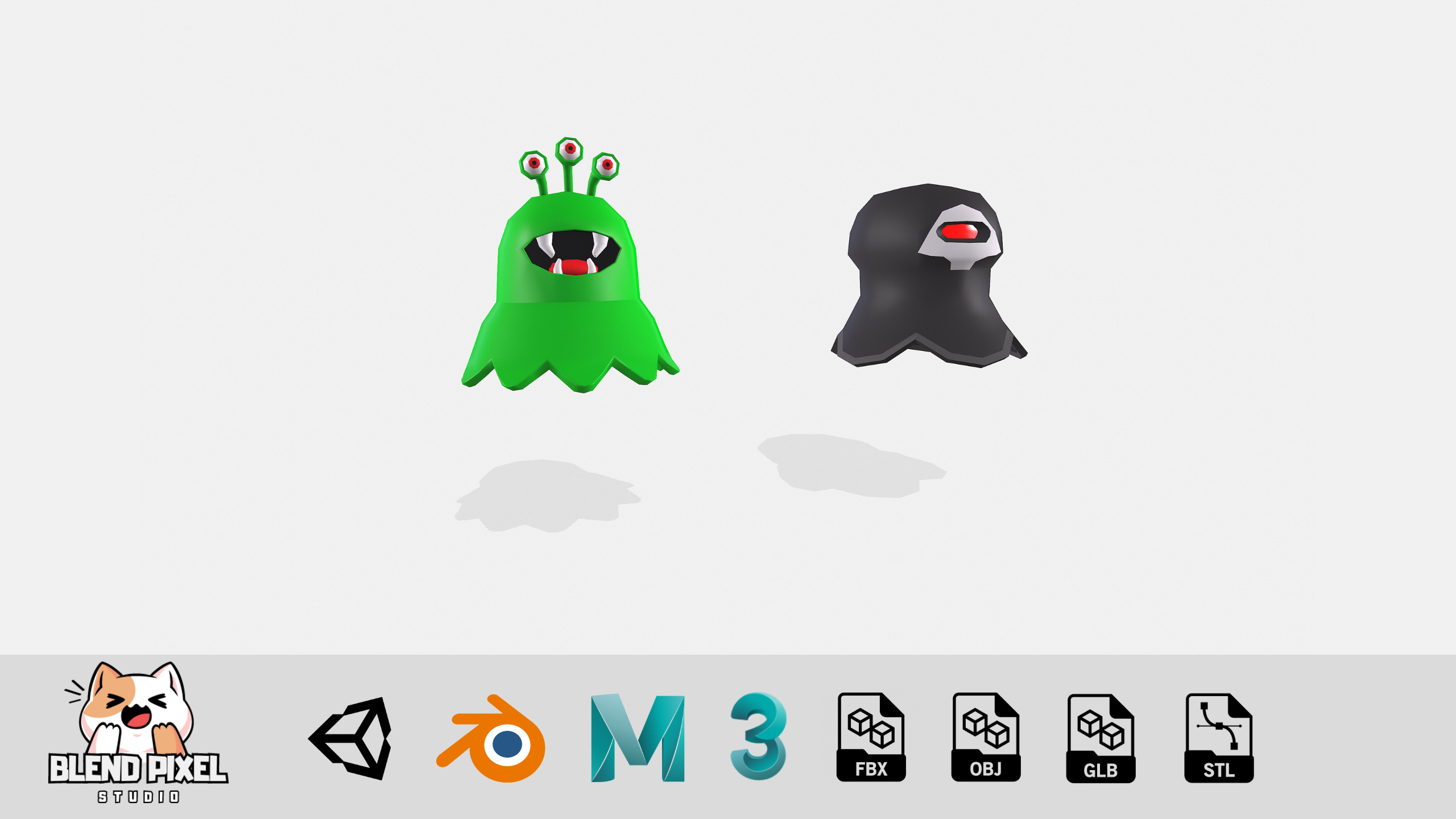 Toon Fantasy Enemies Low-poly 3D model_3