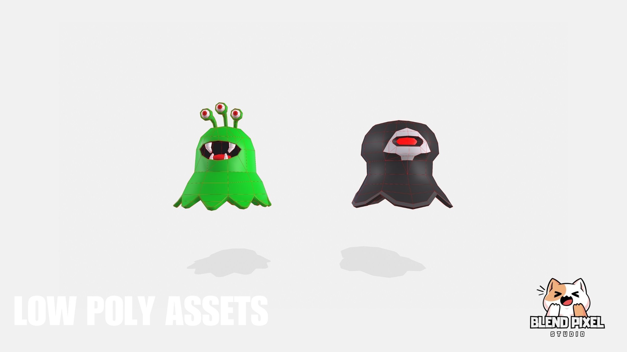 Toon Fantasy Enemies Low-poly 3D model_6