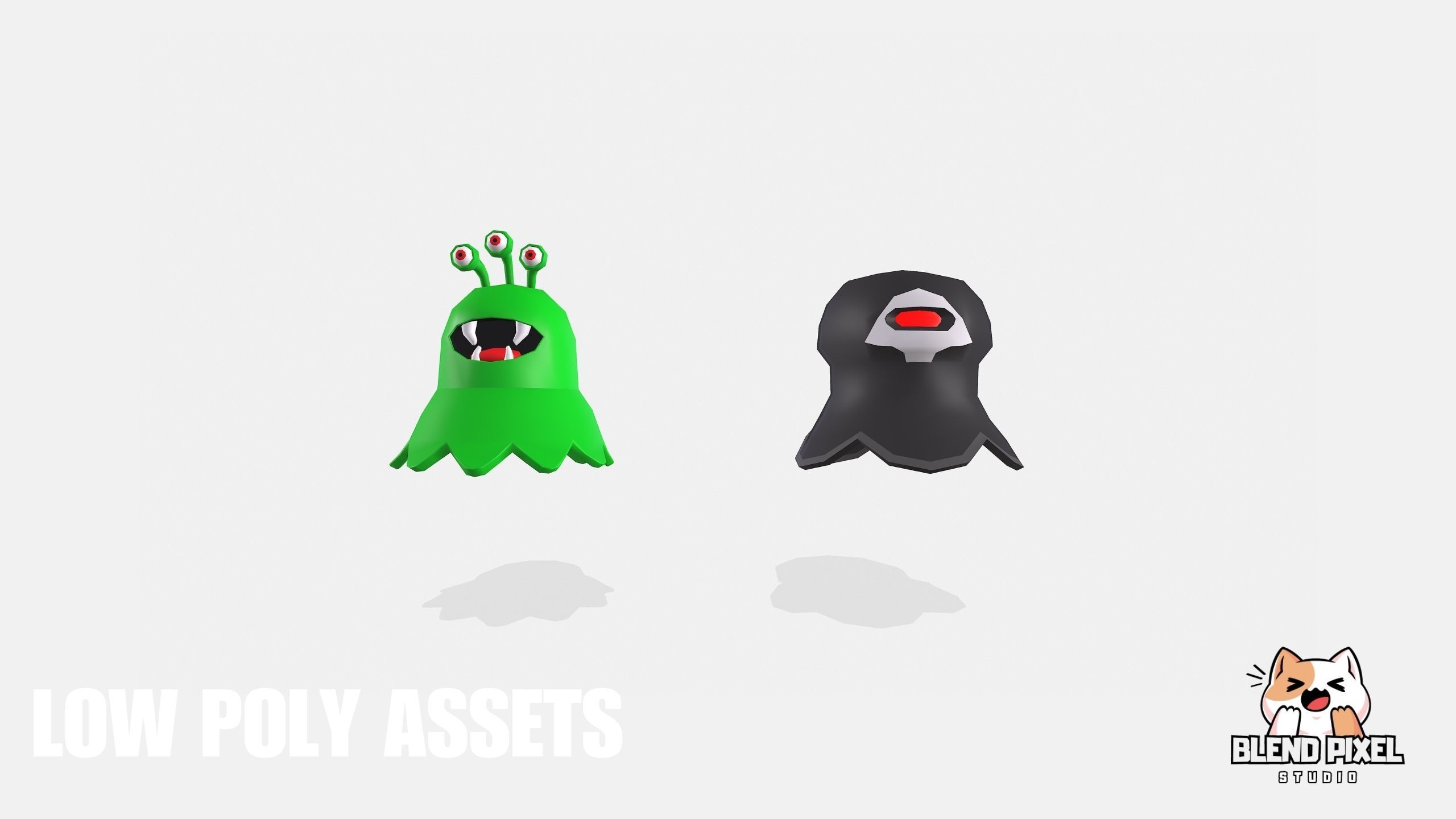 Toon Fantasy Enemies Low-poly 3D model_4