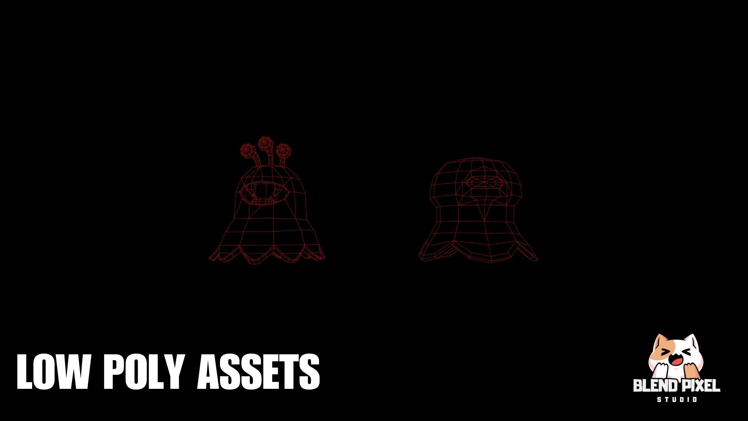 Toon Fantasy Enemies Low-poly 3D model_7