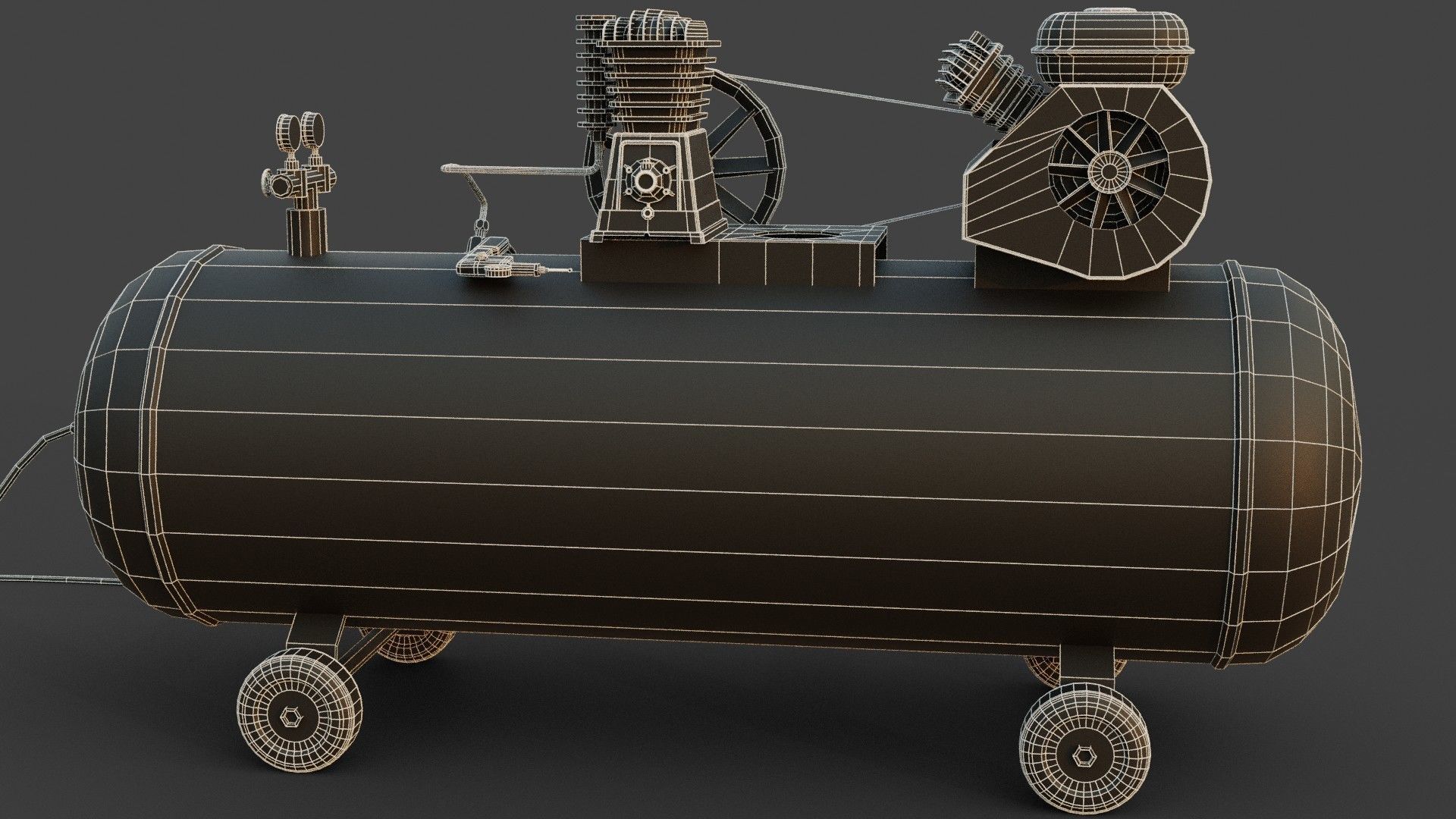 3D model Air compressor machine VR / AR / low-poly | CGTrader