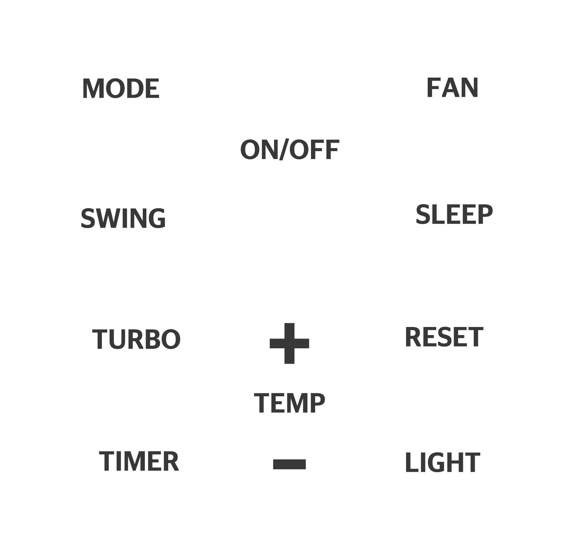 Air-conditioner remote control Low-poly 3D model_4