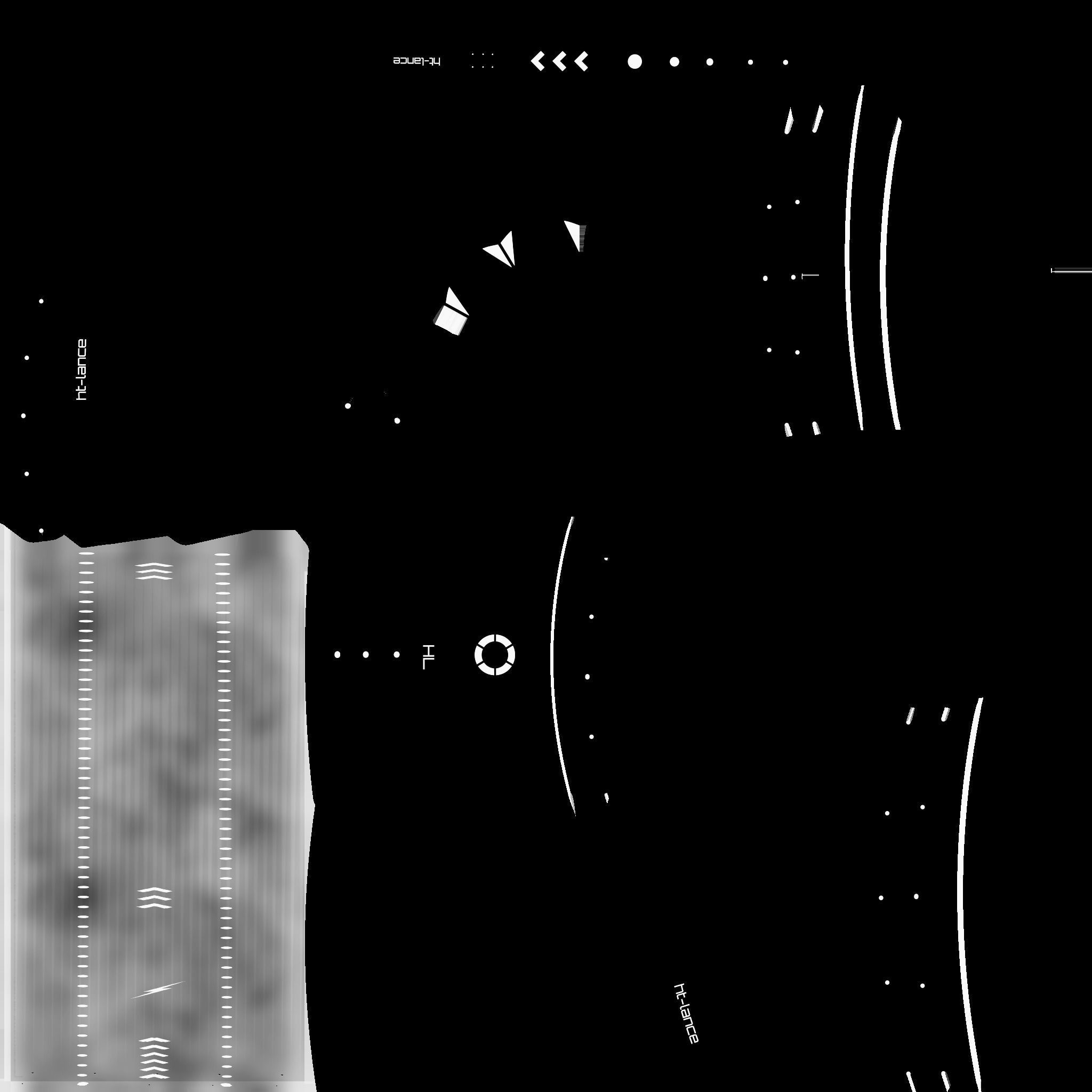 SciFi War Lance A07 Black White - Sci Fi Weapon Design Low-poly 3D model_22