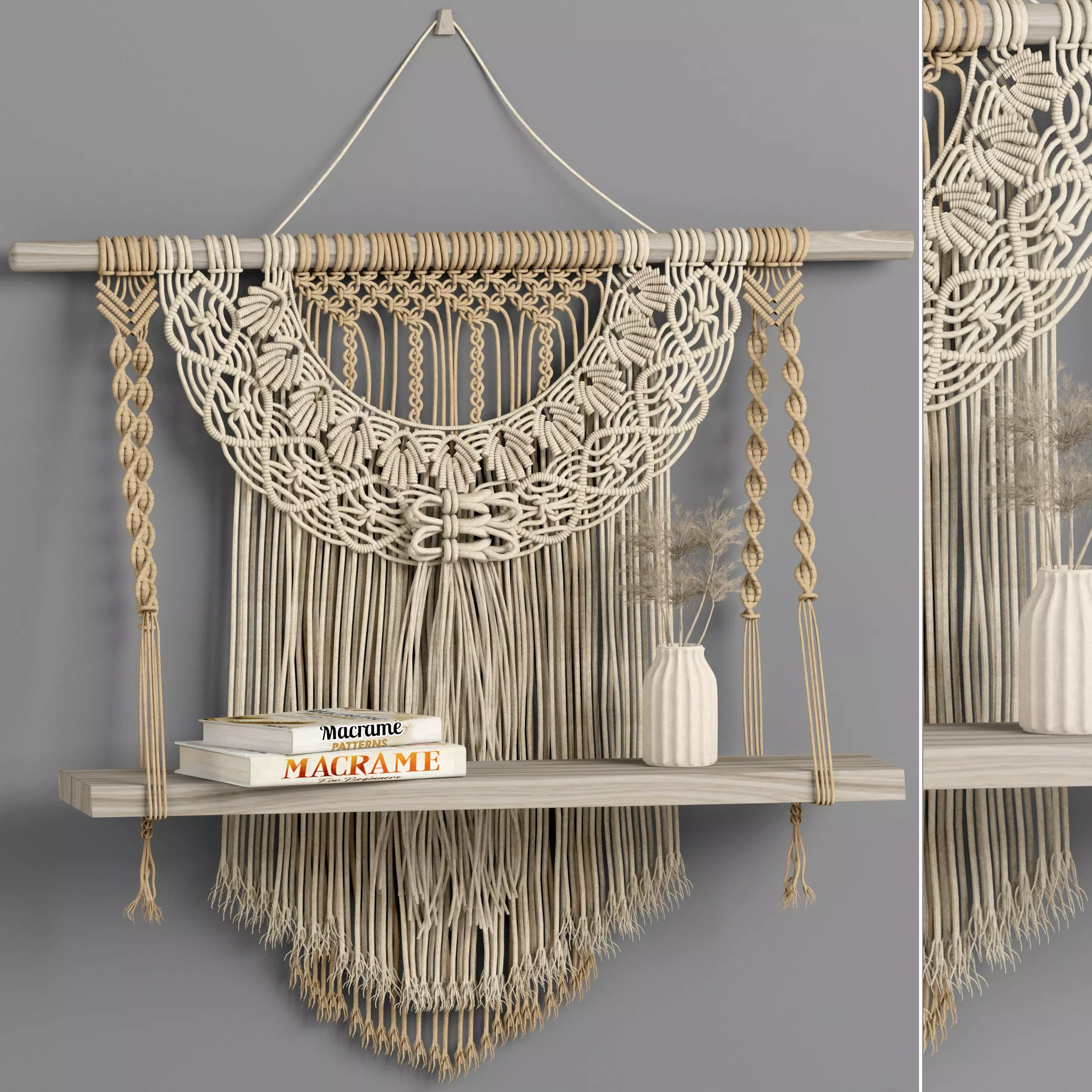 macrame set decor 07 3D model_0