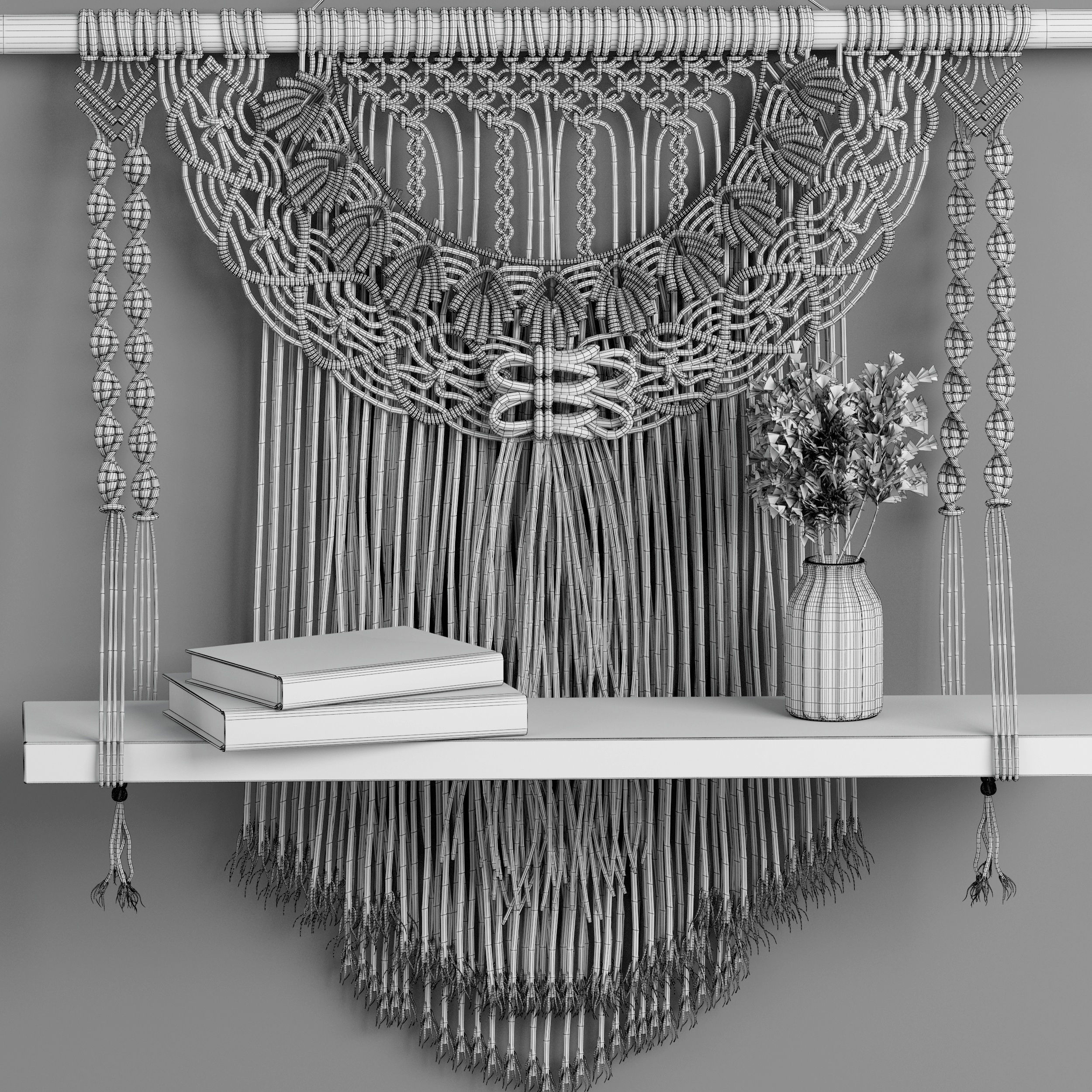macrame set decor 07 3D model_3