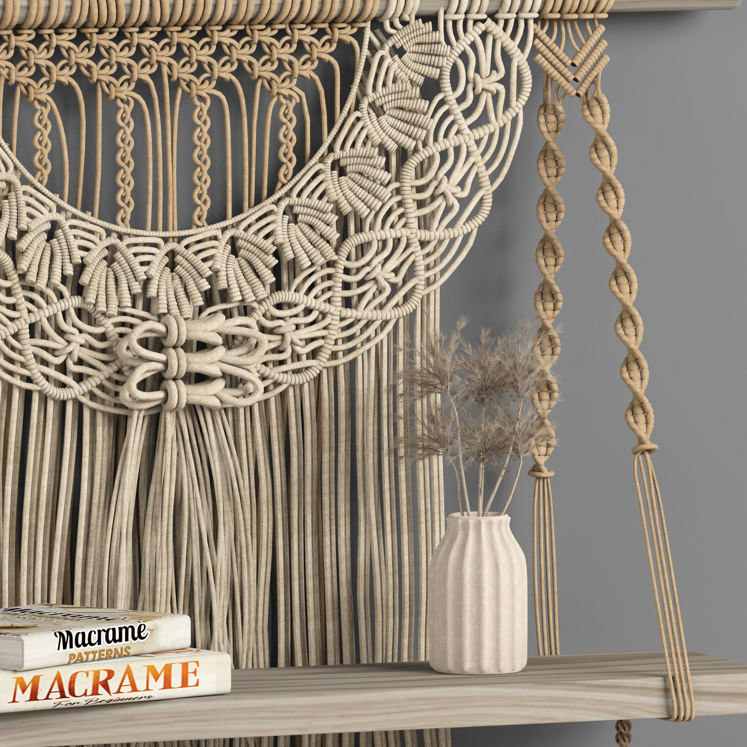 macrame set decor 07 3D model_2