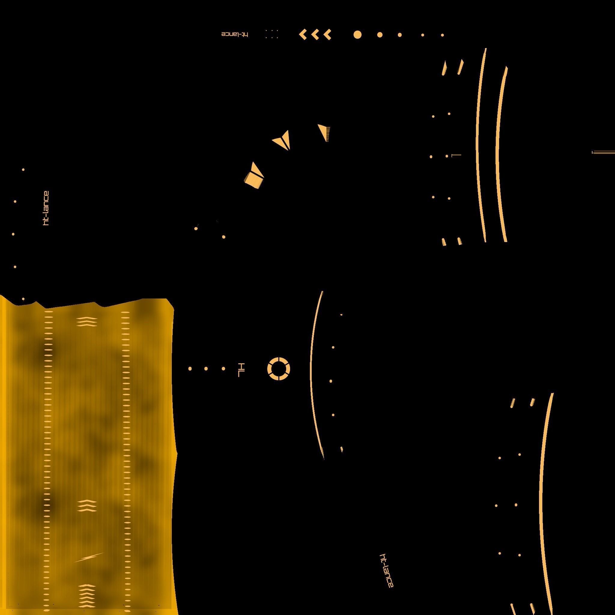 SciFi War Lance A08 Yellow - Sci Fi Weapon Design Low-poly 3D model_22