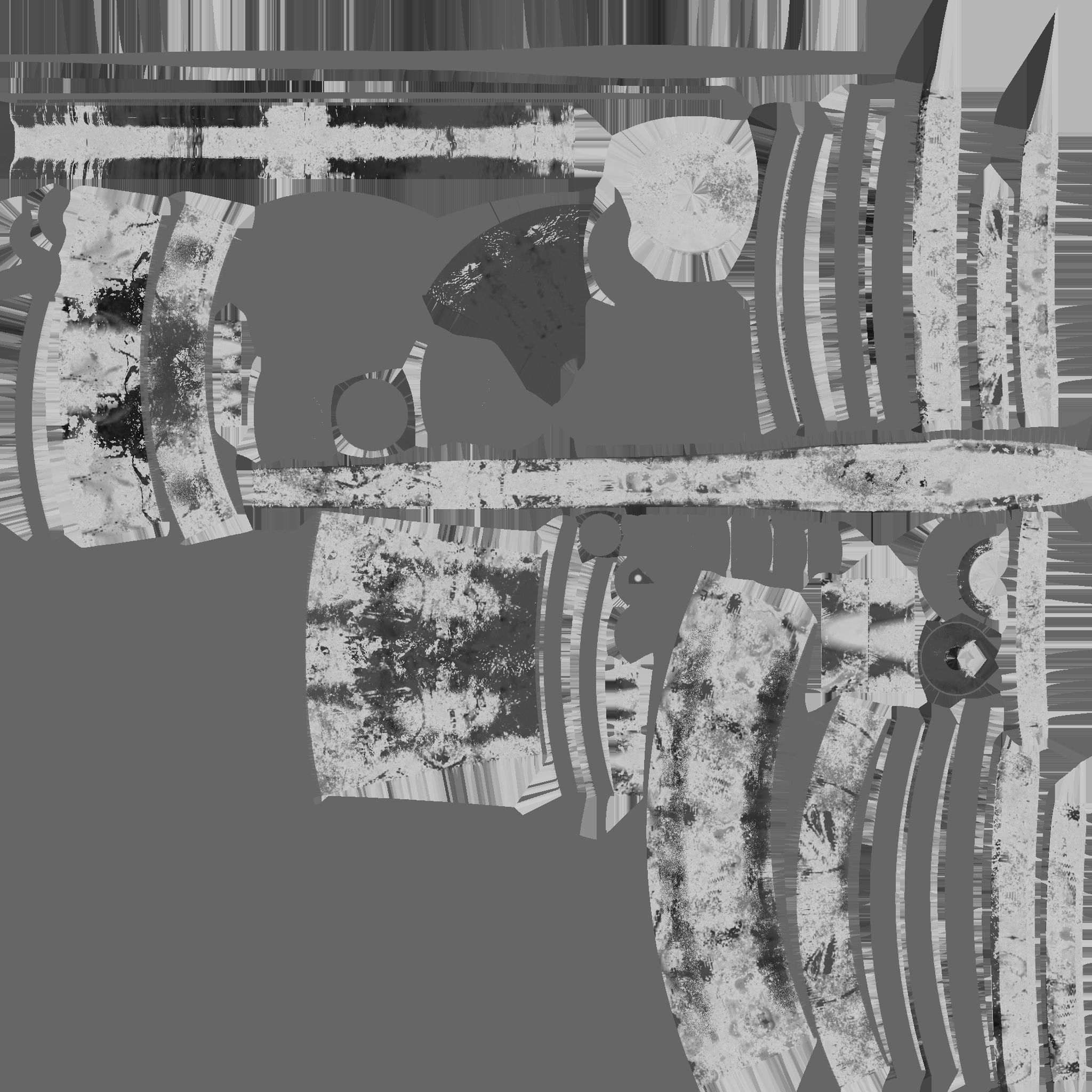 SciFi War Lance A08 Yellow - Sci Fi Weapon Design Low-poly 3D model_27