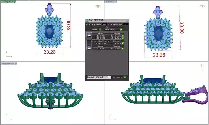 pendant medical device with different measurements