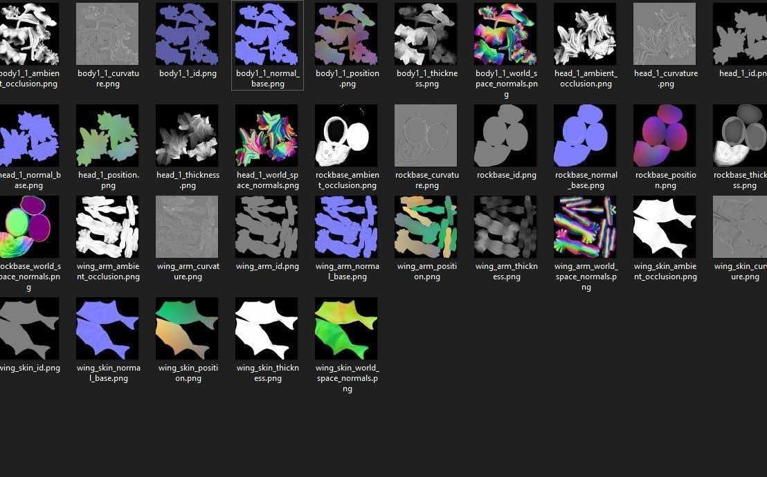Classic Dragon asset for games and VFX Low-poly 3D model_21