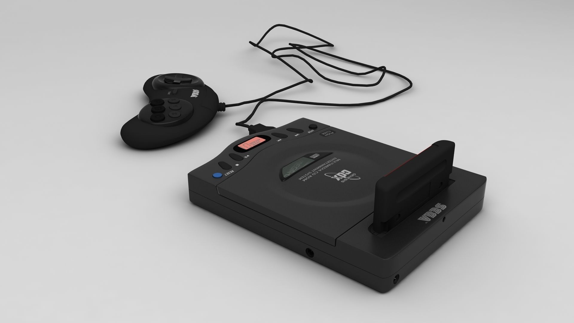 Sega Genesis CDX 3D model_6